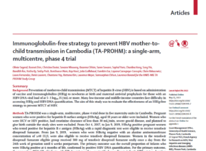 Latest scientific publication from the Clinical Research Group of the Epidemiology and Public Health
