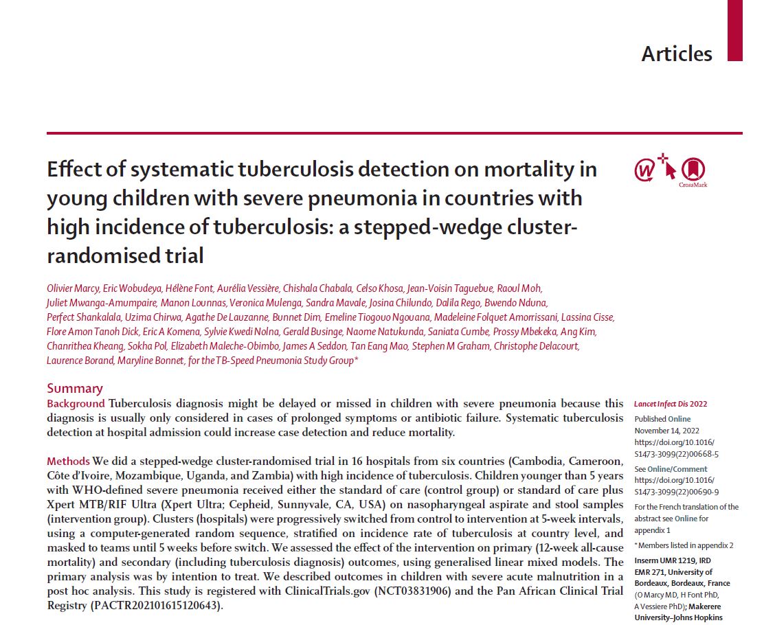 Latest publication from the Clinical Research group of the Epidemiology and Public Health Unit