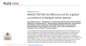 MALDI-TOF MS: An effective tool for a global surveillance of dengue vector species