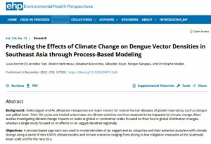 Predicting the Effects of Climate Change on Dengue Vector Densities in Southeast Asia through Process-Based Modeling