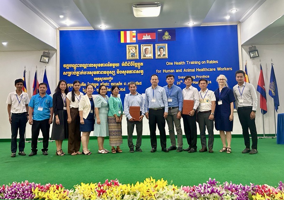 One Health Rabies training for 125 human and animal healthcare workers organized in Svay Rieng on March 20-21st 2024 within the KAP Rabies project